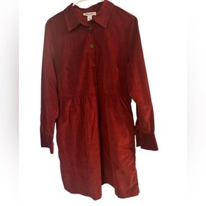 Nine West Crimson Long Sleeve Dress